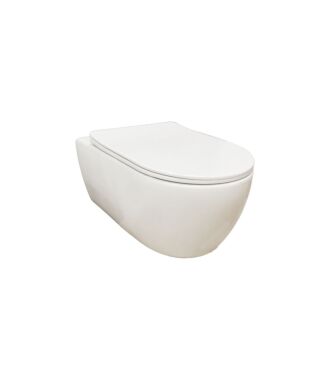 Sani Royal Hangend Toilet Wandcloset Standaard Rimfree Flatline 55 cm Easy Flush