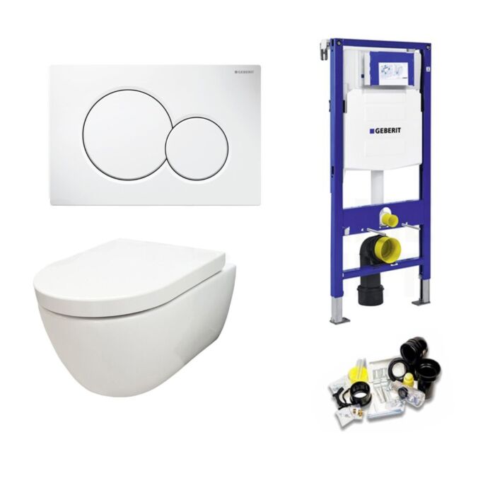 Luidruchtig verlangen Democratie Geberit UP320 Toiletset Sani Royal Compact Rimfree 49 cm Sigma 01 Wit