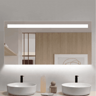 Badkamerspiegel LED met Boven en Onderverlichting 140x70 cm