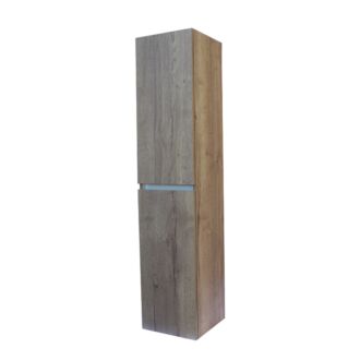 Hoge Kolomkast Generation 160 cm Tabak Eik greeplijst aluminium