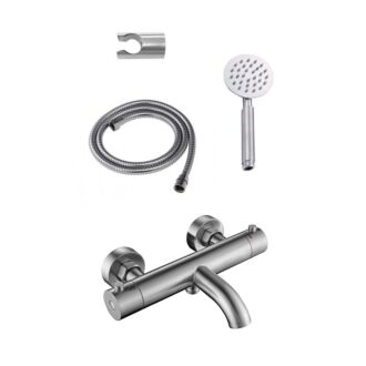 Badkraan Thermostatisch RVS 304  met Badset Rond