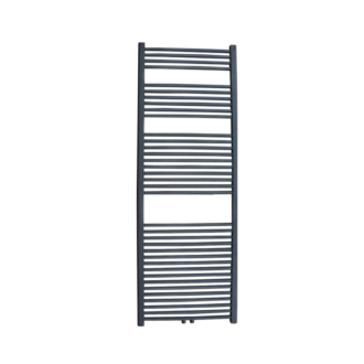 Designradiator Mat Zwart Lydia 180x60 cm Apollo Midden-Onderaansluting