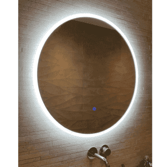 Ronde Badkamerspiegel met LED Verlichting met Touch en Dimbaar in 3 Standen 80 cm met Spiegelverwarming