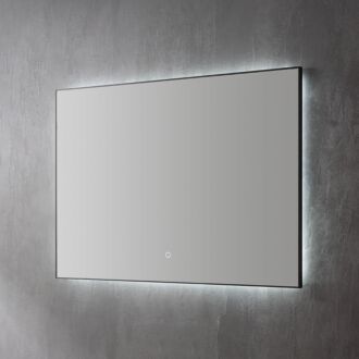 Spiegel Infinity Indirect LED verlichting met zwarte omlijsting 100 cm