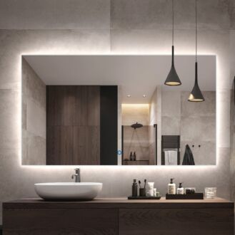 Badkamerspiegel LED met Directe Rondom Verlichting 60 cm