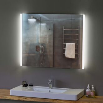 Badkamerspiegel met LED Verlichting 120 cm met Zijverlichting Duo Ambiance met Verwarming Anti Condens