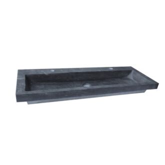 Hardsteen wastafel Trend Stone Natuursteen Enkelbak met 1 afvoergat 120x47 cm