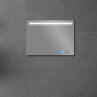 Badkamerspiegel met LED/TL Verlichting, Radio en Bluetooth 80 cm