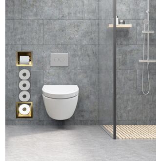 inbouw toilet reserve rolhouder rvs