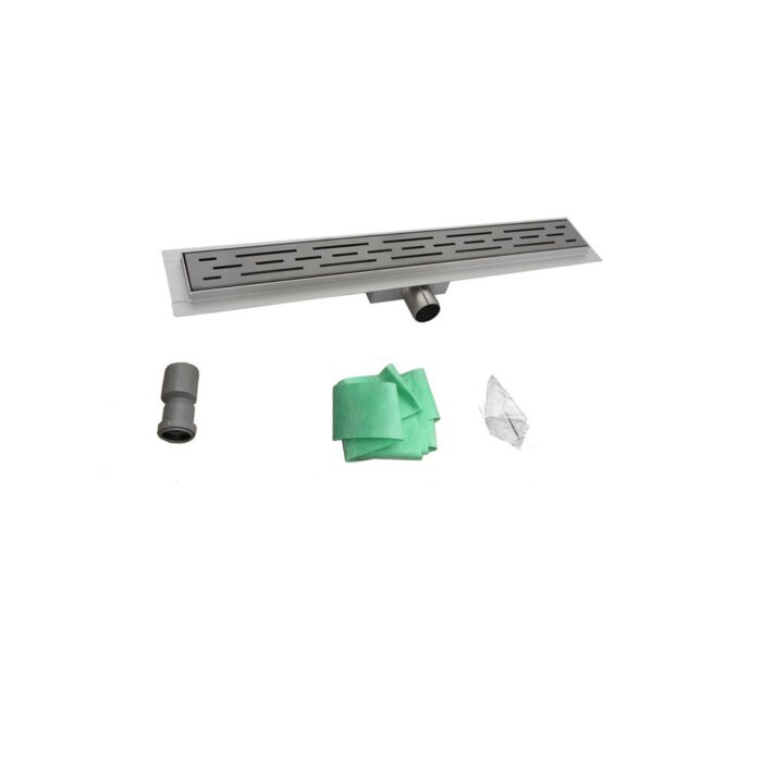 RVS Douchegoot 60 cm Geborsteld Gun Metal