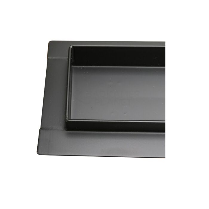 RVS Douchegoot 60 cm Mat Zwart