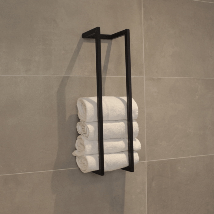 Reserve Handdoekrek Industrieel Mat Zwart Frame Beugel