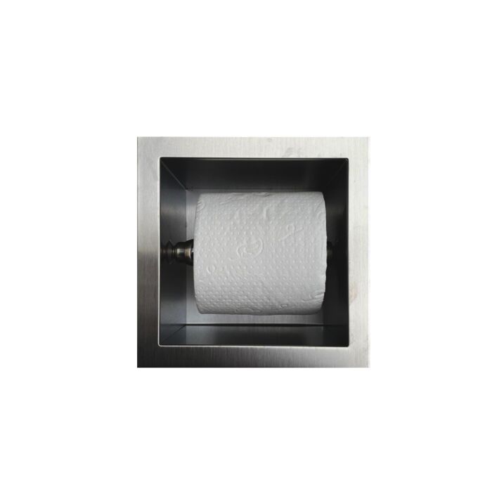 wc rolhouder zwart inbouw