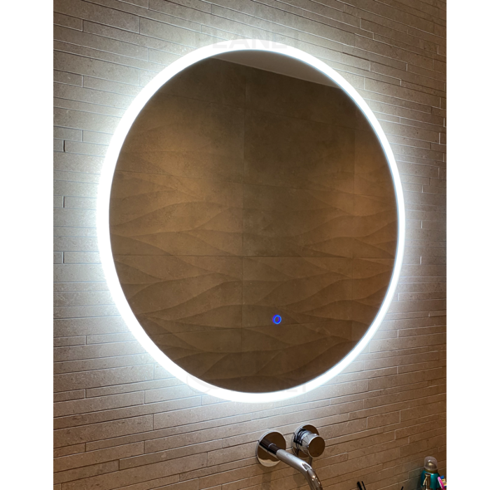 Fondsen ethiek ervaring Ronde Badkamerspiegel met LED Verlichting met Touch en Dimbaar in 3 Standen  100 cm