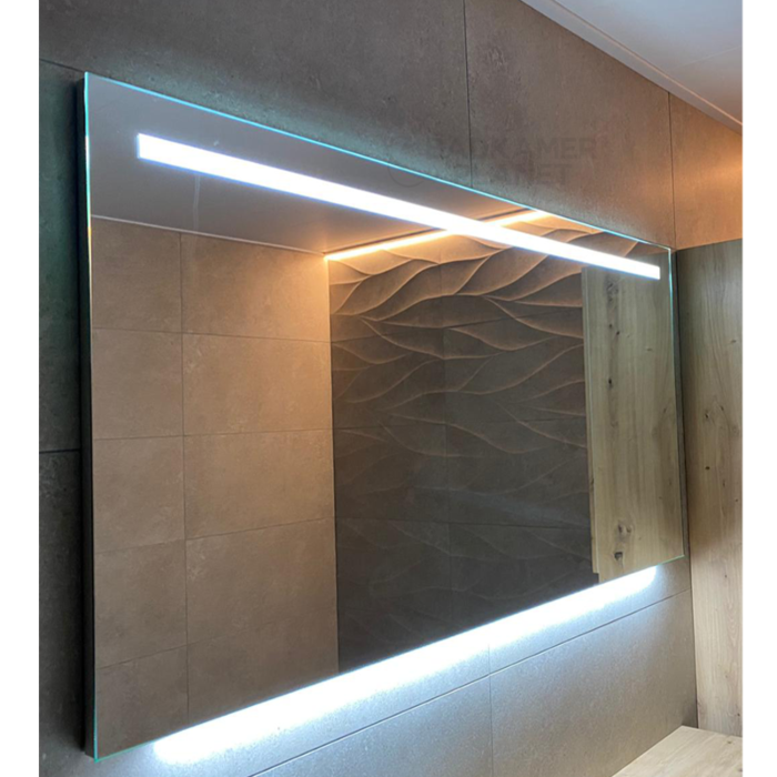 Badkamerspiegel met LED Verlichting met 100 cm