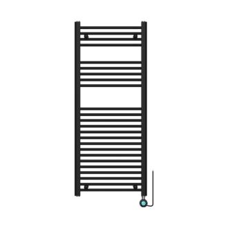 Elektrisch Designradiator Lydia Mat Zwart Apollo 543 watt 120x50 cm