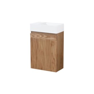 Fonteinkast Greeploos Nola Wood Eiken Toiletmeubel Linksdraaiend