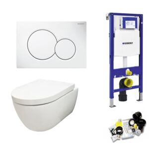 Geberit UP320 Toiletset Sani Royal Compact Rimfree 49 cm Sigma 01 Wit