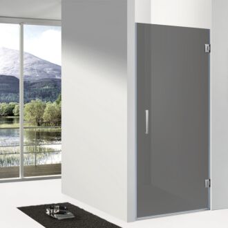 Sani Royal Douchedeur Rookglas Nano Clean Anti Kalk zonder Profiel RVS304 60x200 cm