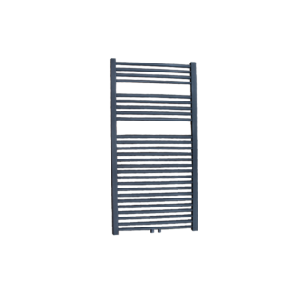 Designradiator Mat Zwart Lydia 120x60 cm Apollo Midden-Onderaansluting