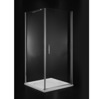 Douchecabine Vierkant met Swingdeur 100x100 cm 6mm helder veiligheidsglas