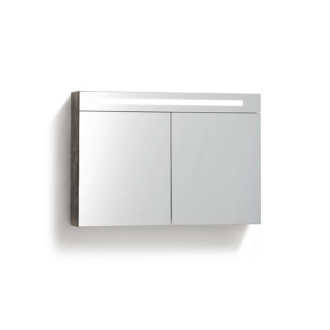 Spiegelkast met Verlichting LED en stopcontact met schakelaar 120 cm Century Oak