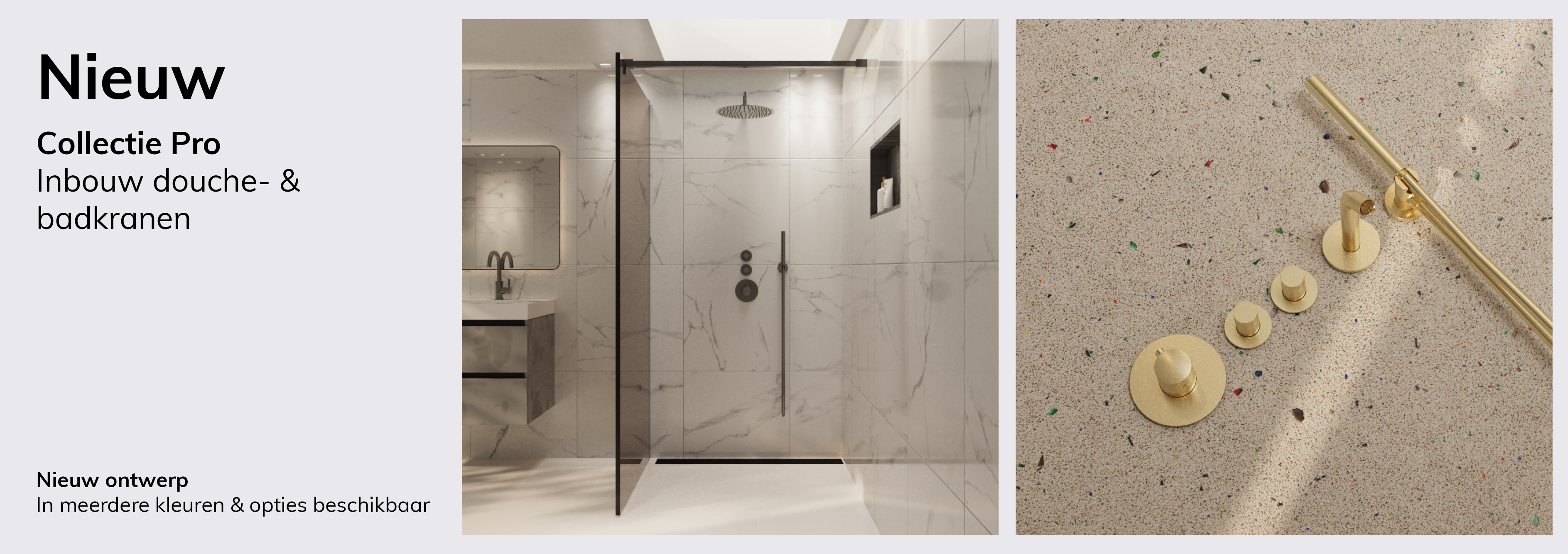 Deluxe Pro Inbouw douche en badkranen